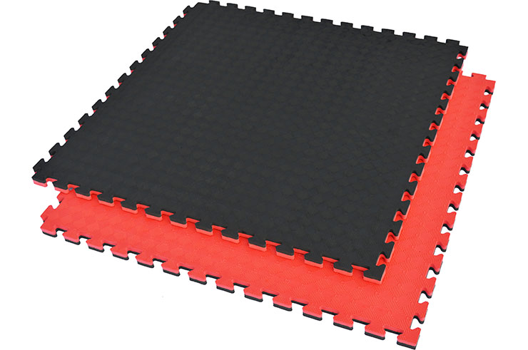 Tatami Puzzle réversible emboîtable 2cm rouge/noir