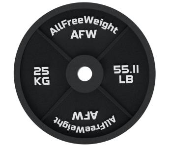 Disques olympiques en fonte de 1.25 à 25 kg AFW chez Sportfabric