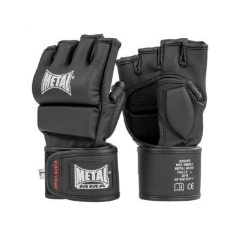 Gants MMA Noir Mat - Blacklight - Compétition / Entraînement METAL BOXE chez Sportfabric