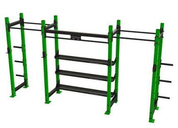 Power rack with shelves 2-1 chez Sportfabric