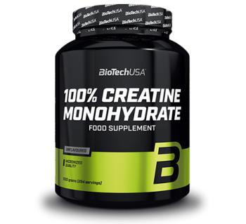 100% Creatine Monohydrate gout neutre 300g BioTech USA chez Sportfabric