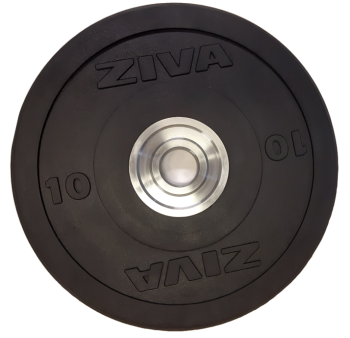 Bumper plates Urethane Black Training de 5 à 25 kg (80mm Hard Chrome Hub) ZVO BDPU ZIVA chez Sportfabric