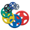 Bodysolid Disques olympiques 4 Grip en caoutchouc coloré ORCK