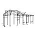 Cage Functional structure BR-75 - 7,50x1,80x3,65m Amaya Sport