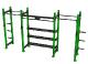 Power rack with shelves 2-1